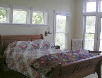 Enjoy a first floor master bedroom with private bath.