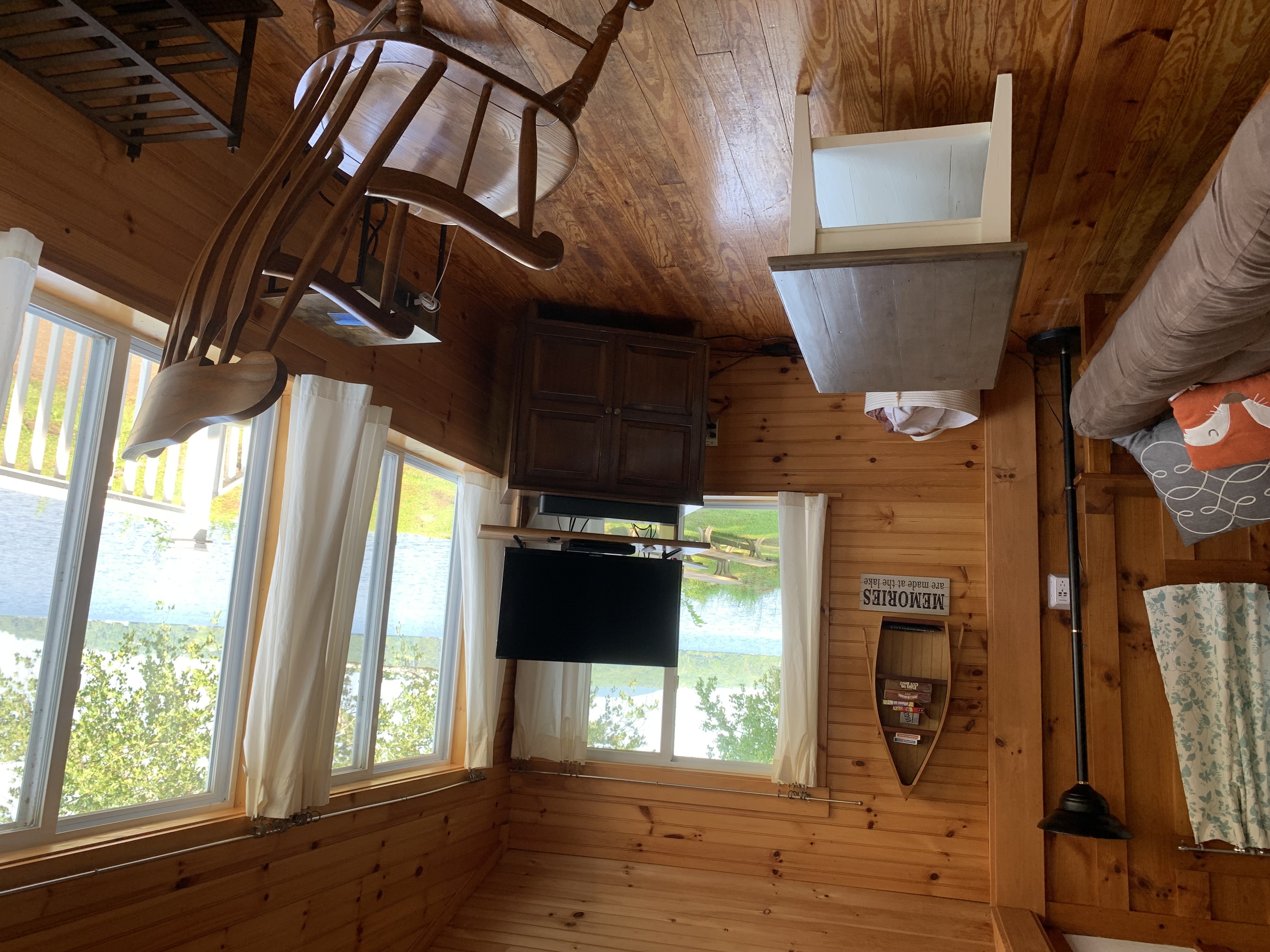 Enjoy water views in this cozy setting.