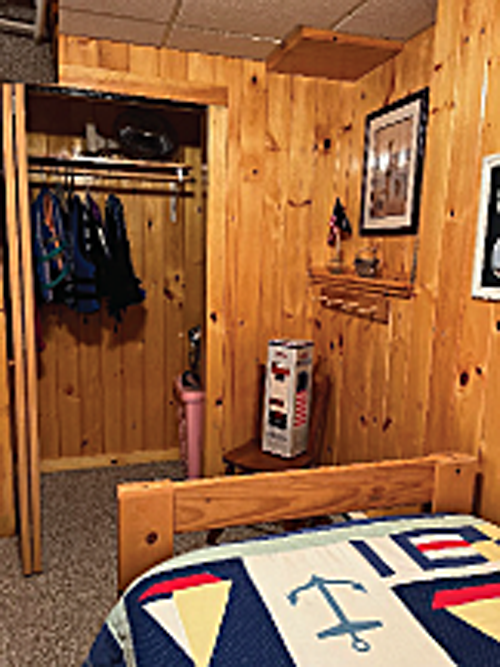Bedrooms include closet space for  your stay.