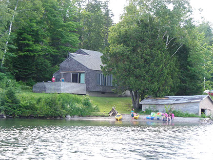 Enjoy your own private water access and beach at the Architect House on Lake Willoughby in Westmore, VT.