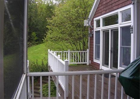 This home is well cared for and includes decks and landscaping.