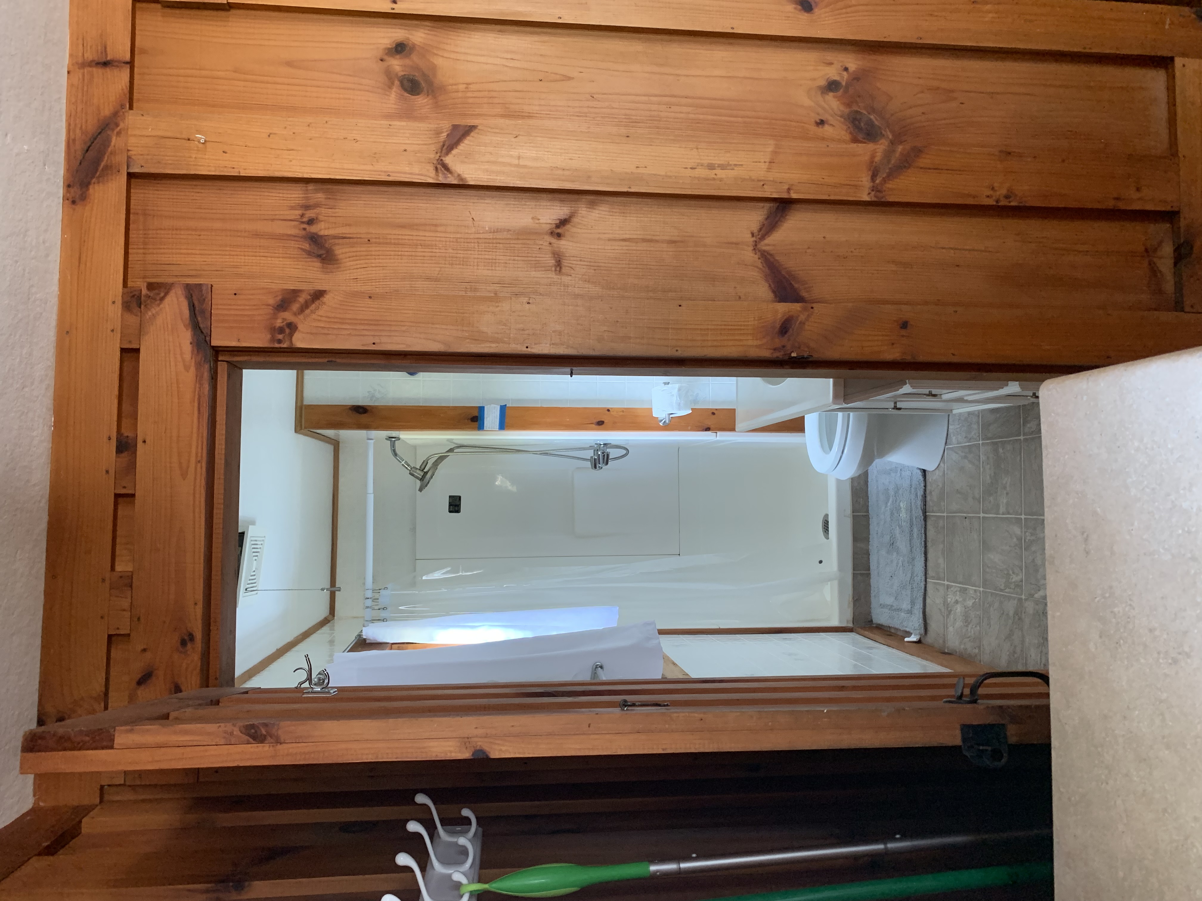 This cottage includes a bath with shower.