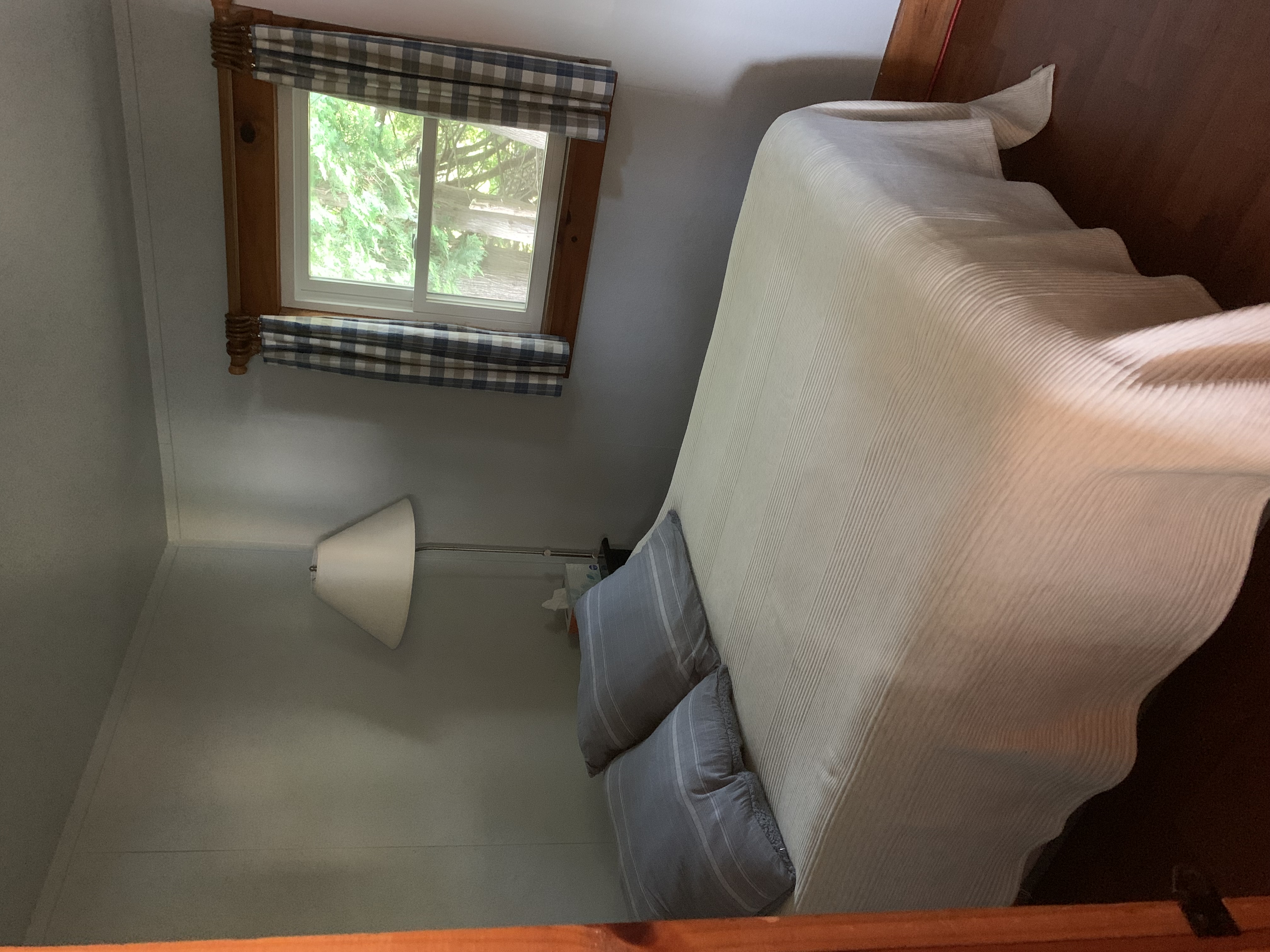 Cottage #1 includes this cozy bedroom.