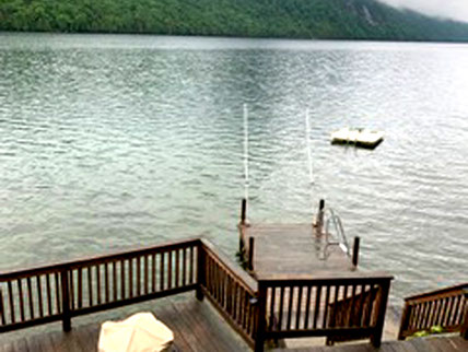 Enjoy views of Mt. Hor and watch for Loon and other rare birds.
