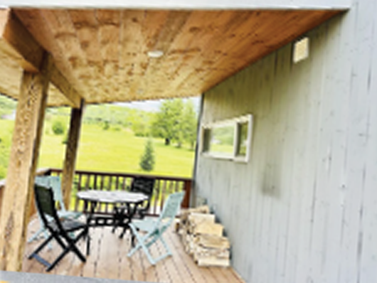 This home also includes a covered porch.