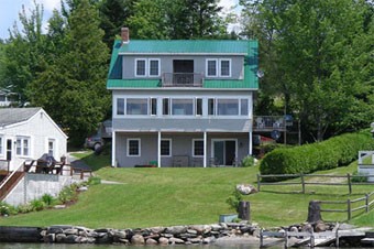 Pilot's Point vacation home on the shores of Lake Willoughby in Westmore, Vermont